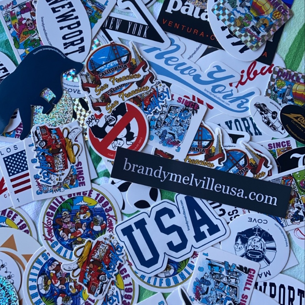 Rare Brandy Melville Sticker Packet